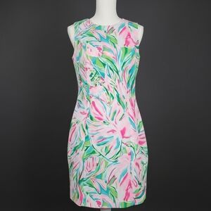 Lilly Pulitzer Vibrant Leaf Print Mini Dress